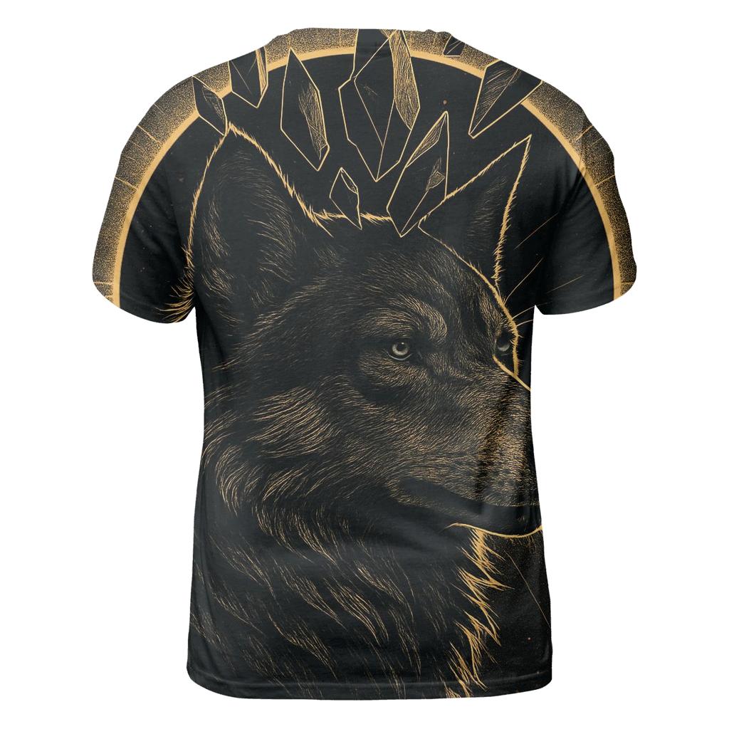 Obsidian Crown Wolf Of Eclipse creative print fashion shirts