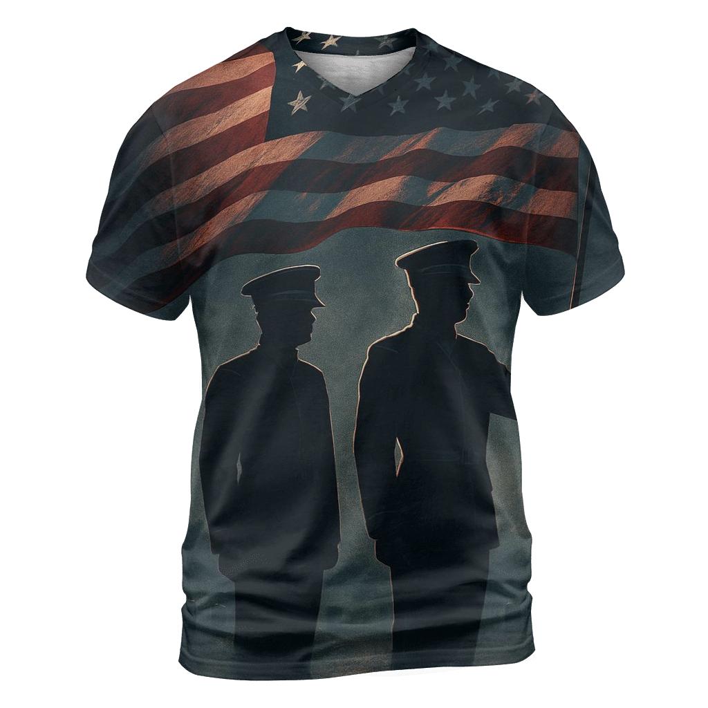 Honor Guard Under Stormbreak artistic all-over print tops
