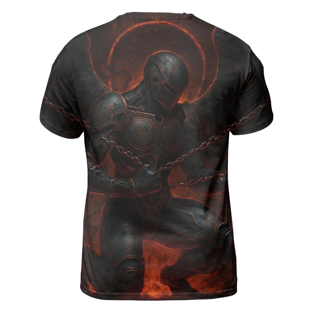 Obsidian Seraph In Chains vibrant all-over design tees