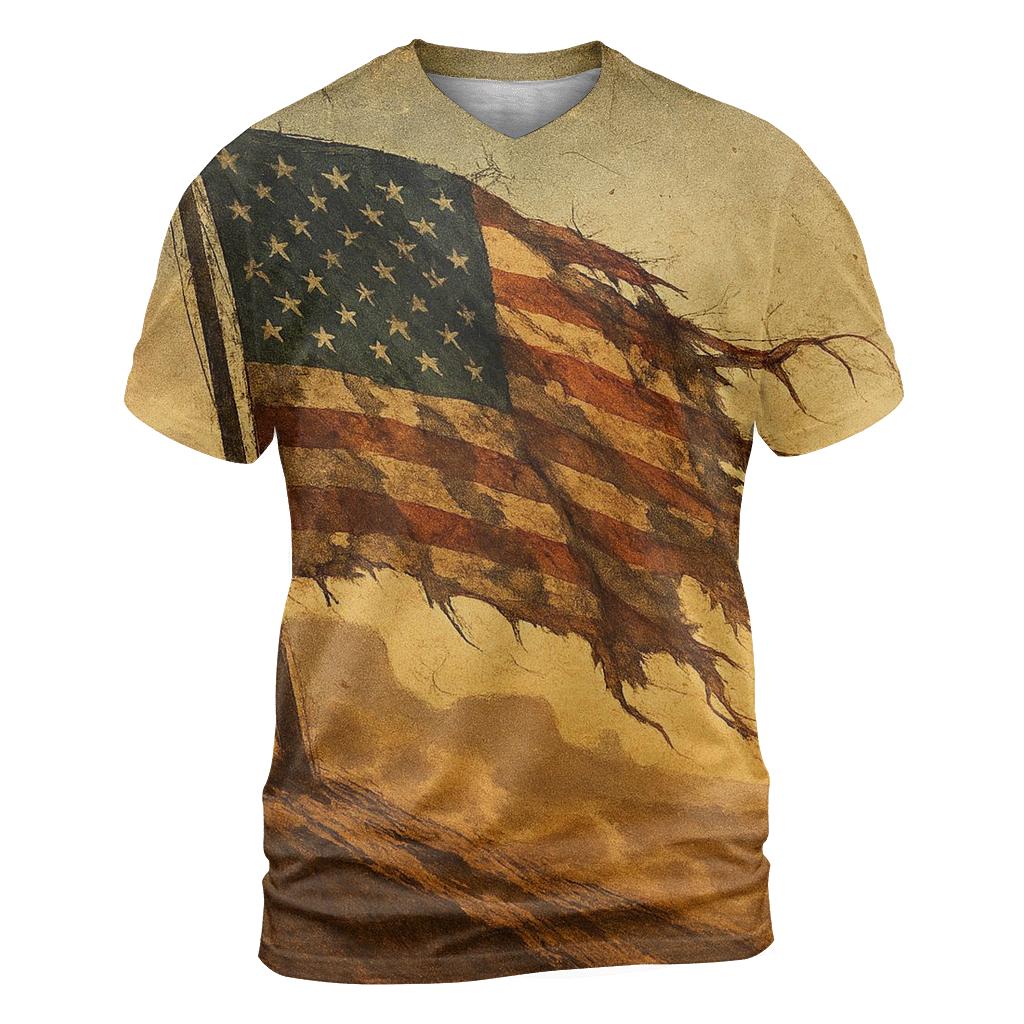 Desert Stars Camo Banner personalized full print shirts