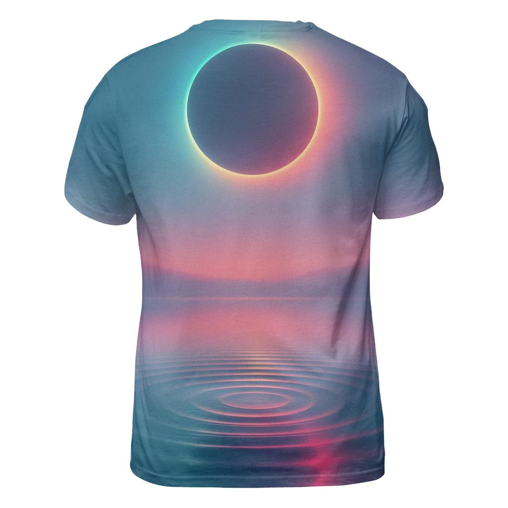 Velvet Eclipse Lagoon vibrant all-over design tees