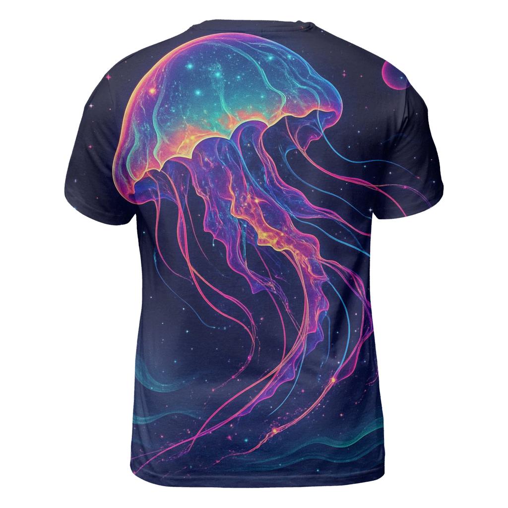 Neon Tide Of The Jelly Nebula designer pattern shirts