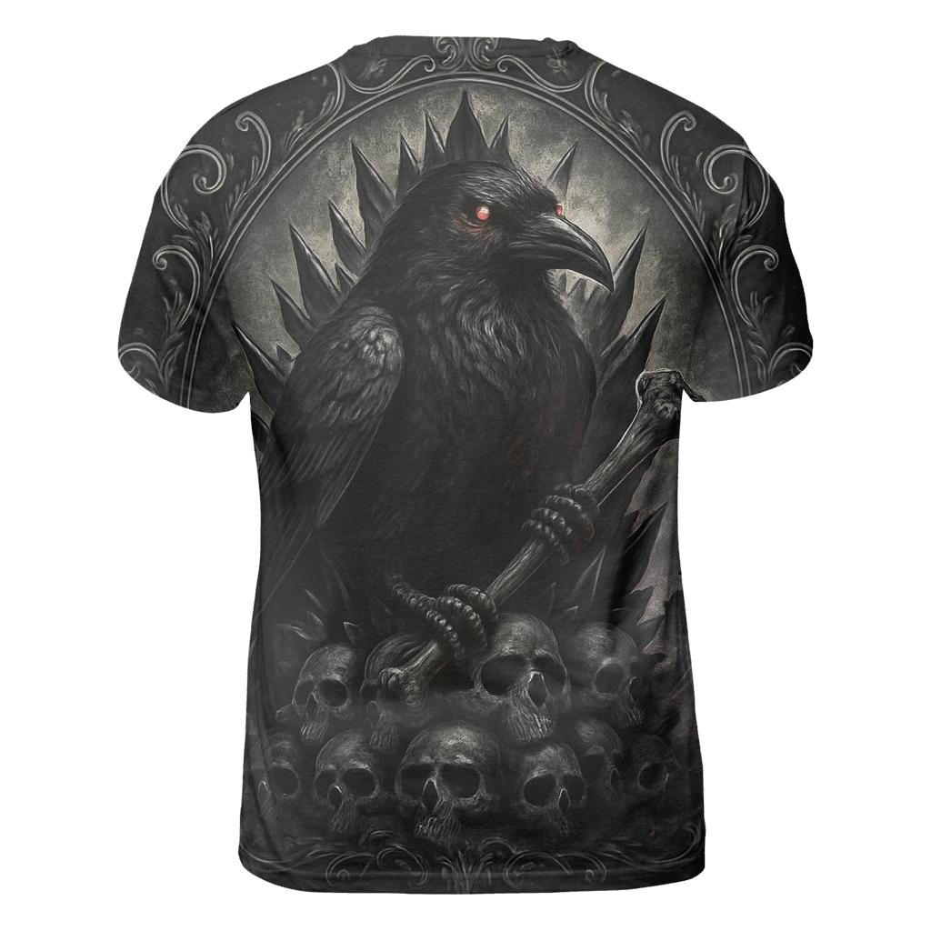 Raven Throne Of Bone Glass artistic all-over print tops