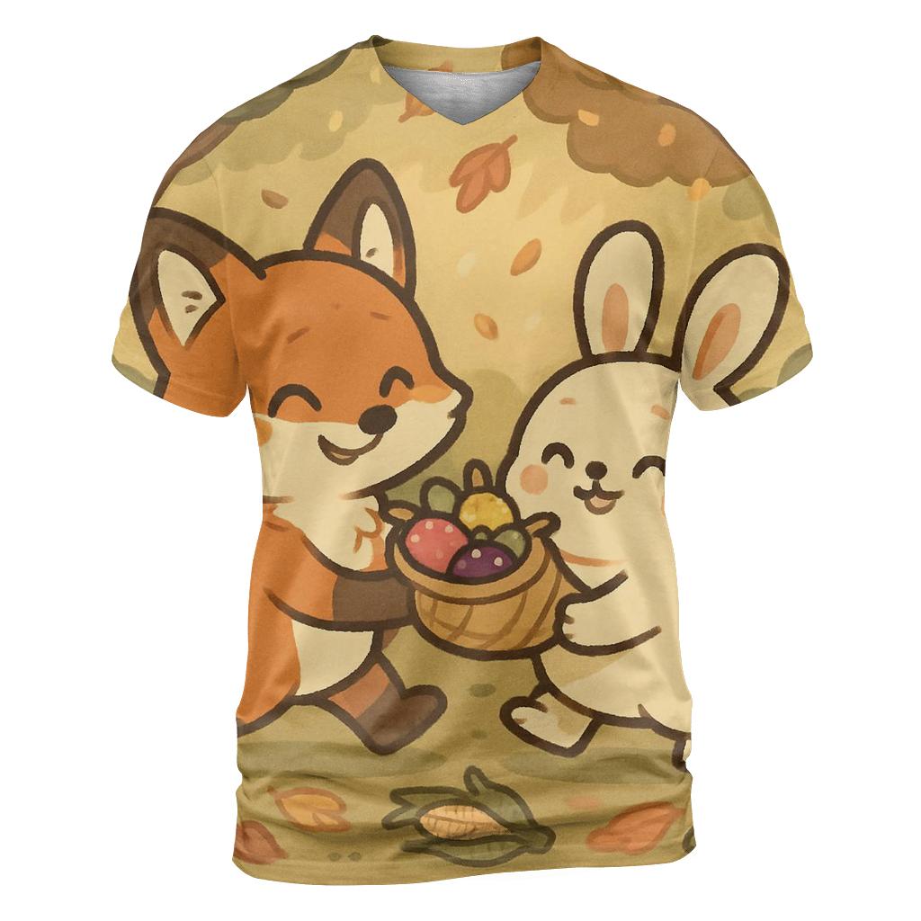 Woodland Friends Harvest Parade personalized full print shirts