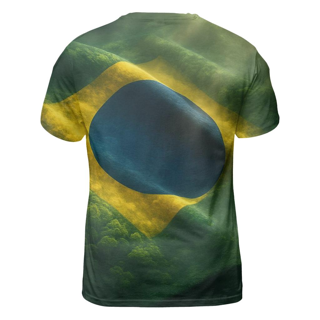 Brazil Rainforest Flag Canopy creative print fashion shirts