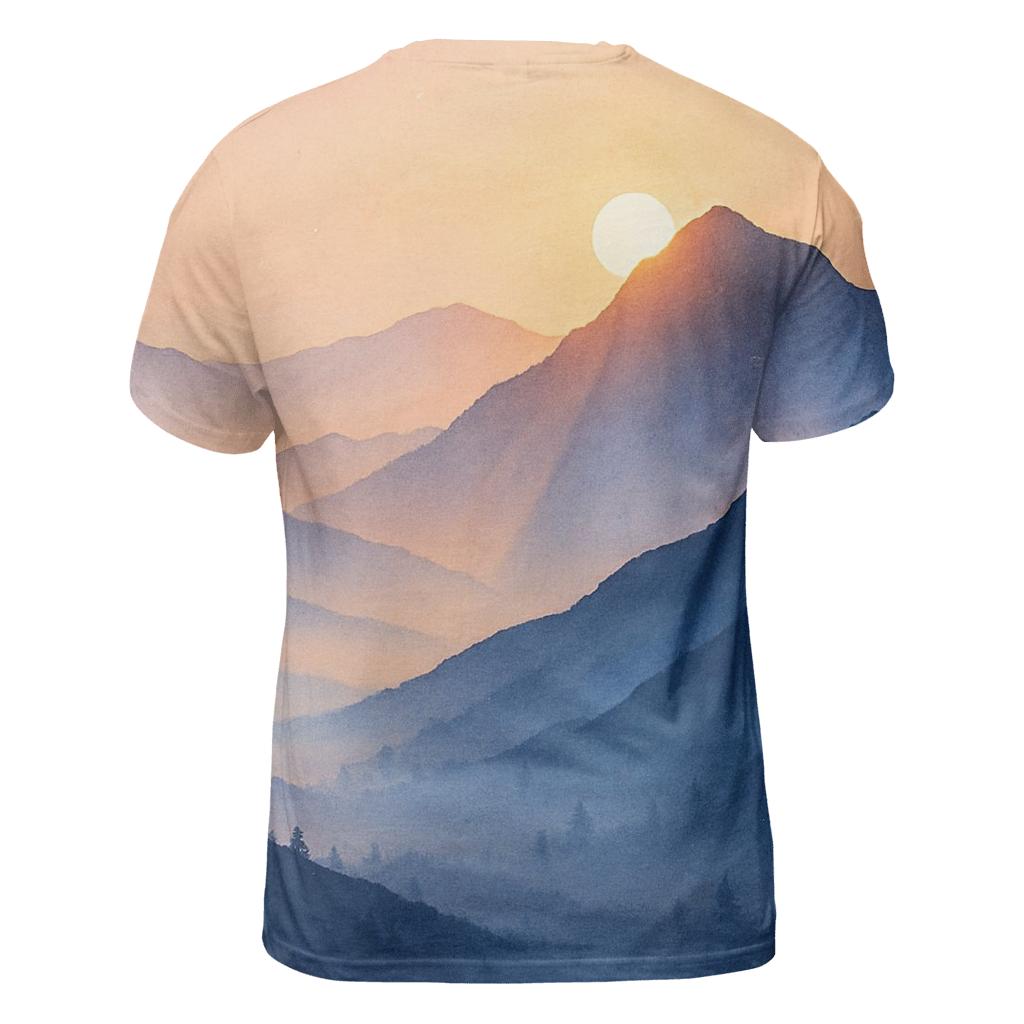 Lavender Ridge Afterglow trendy printed shirt styles