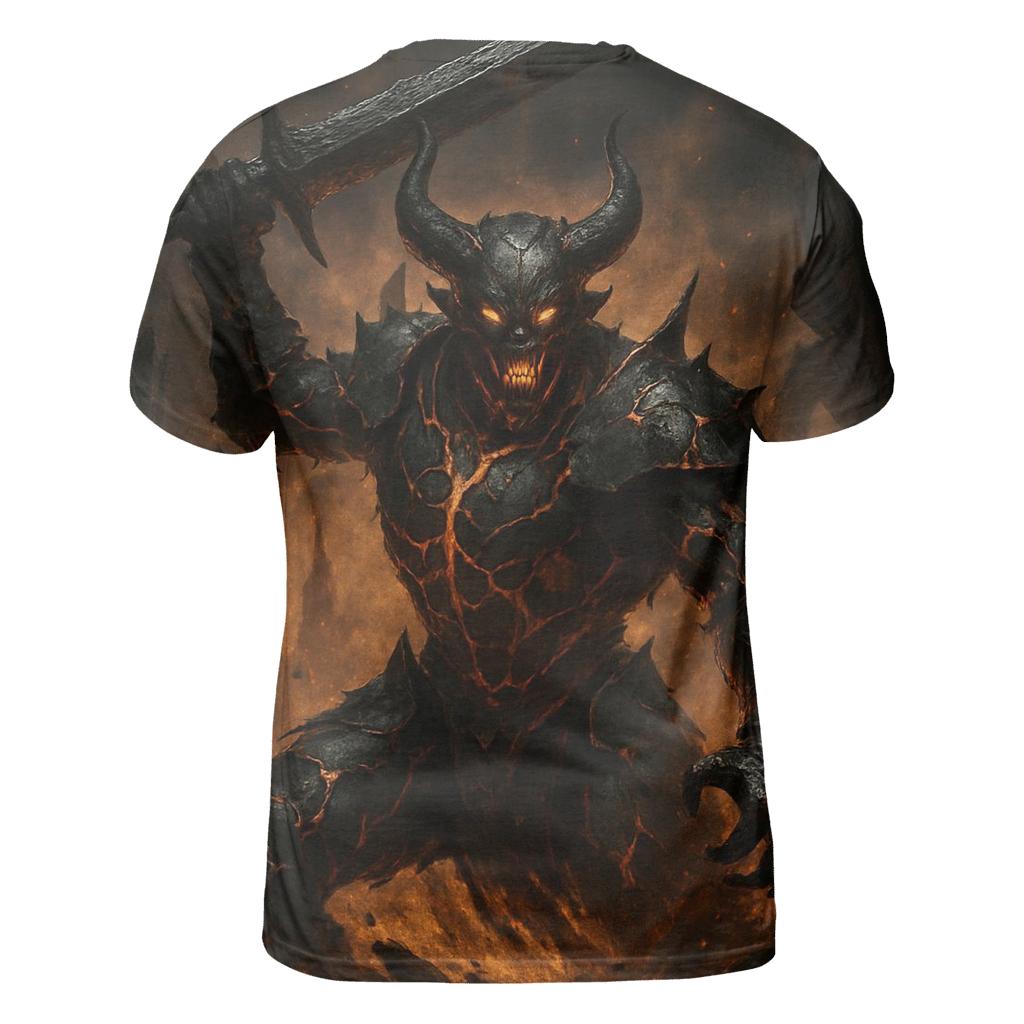 Demon Knight Of The Lava Veins designer pattern shirts