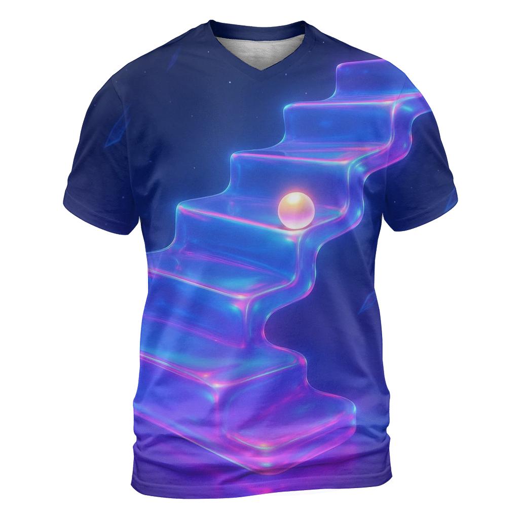 Midnight Jelly Staircase unique graphic print tees