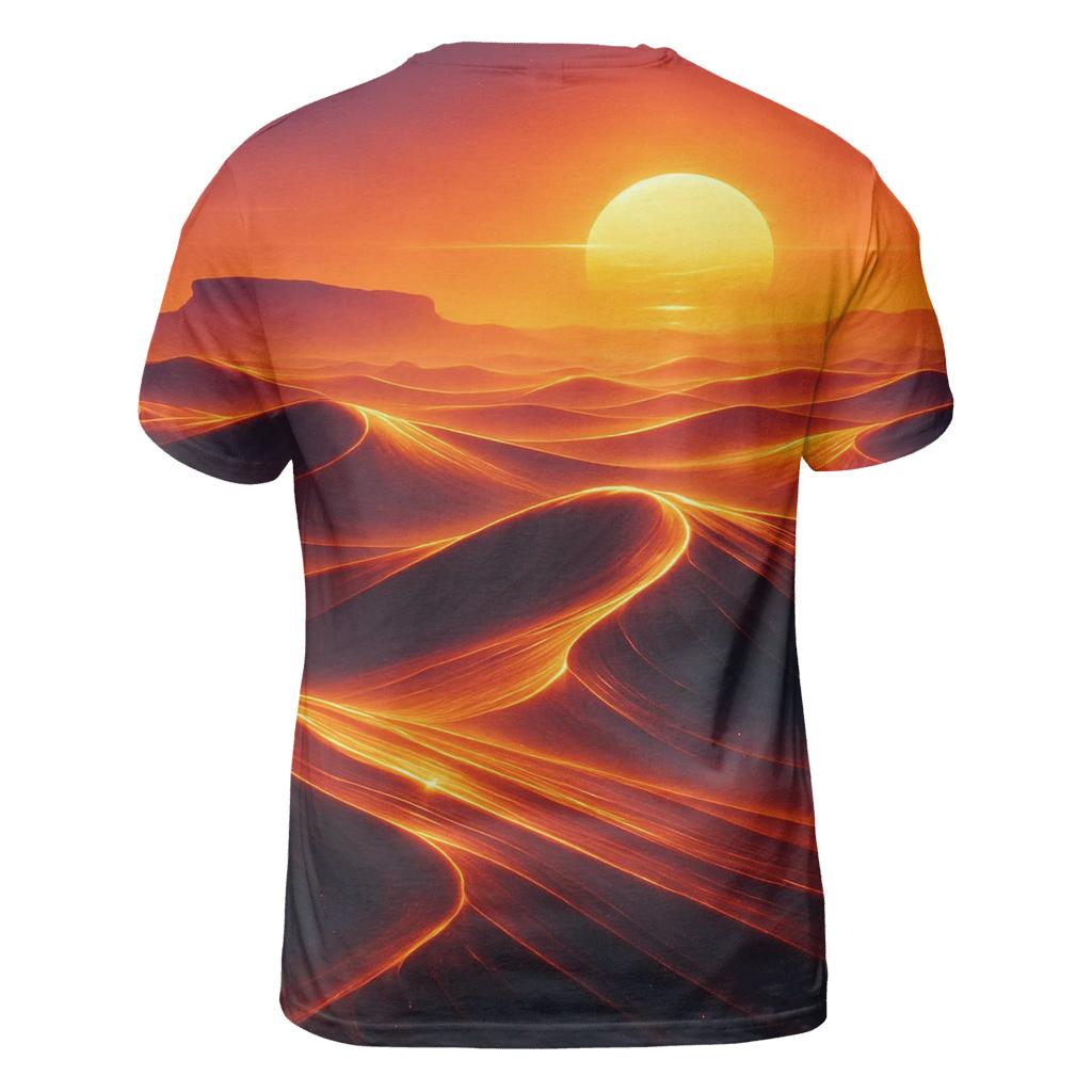 Desert Glass Sunfall trendy printed shirt styles