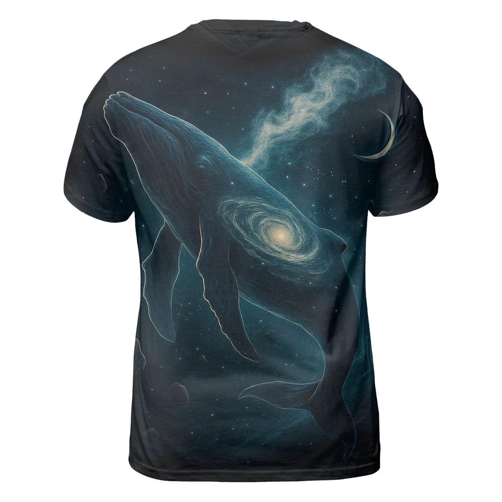 The Atlas Whale Of Spiral Arms vibrant all-over design tees