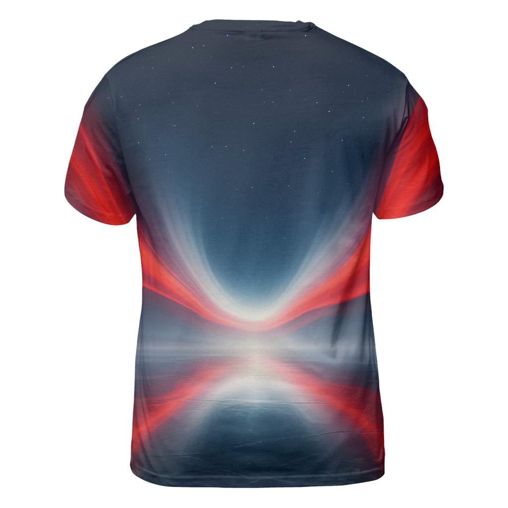 Canada Northern Lights Flag vibrant all-over design tees