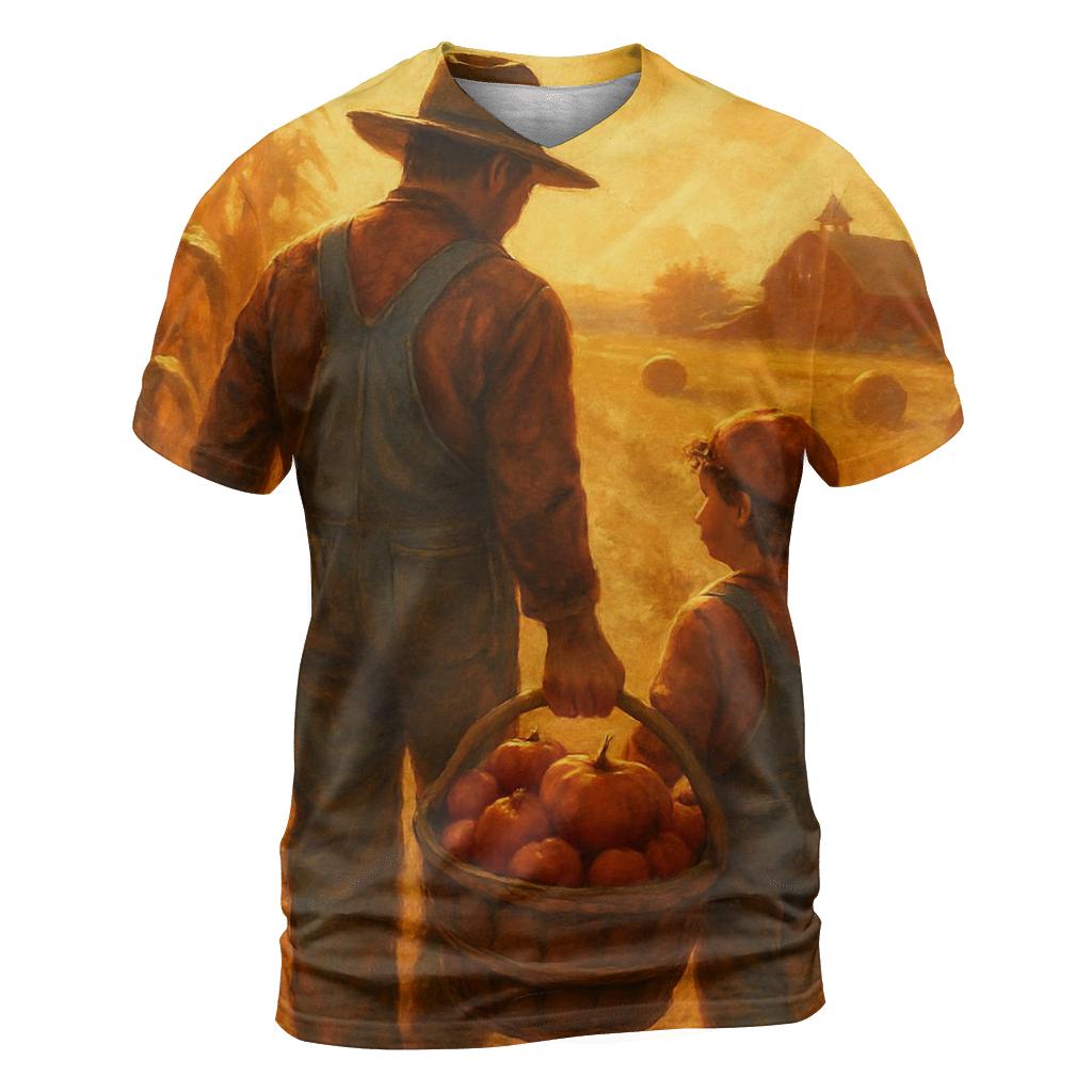 Thankful Fields At Golden Hour personalized full print shirts