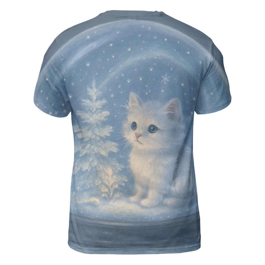 Midnight Snowglobe Cat Garden custom all-over print shirts