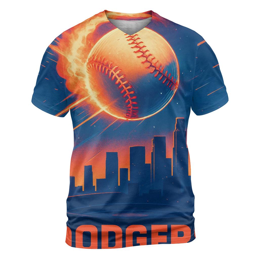 Sunset Seamstorm Over The City unique graphic print tees