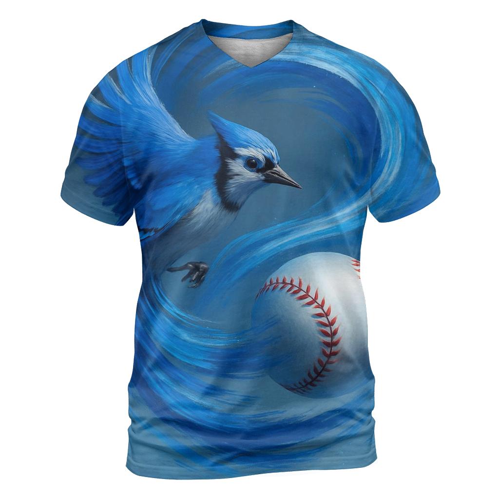 Feather Spiral Rally Blue Jays custom all-over print shirts