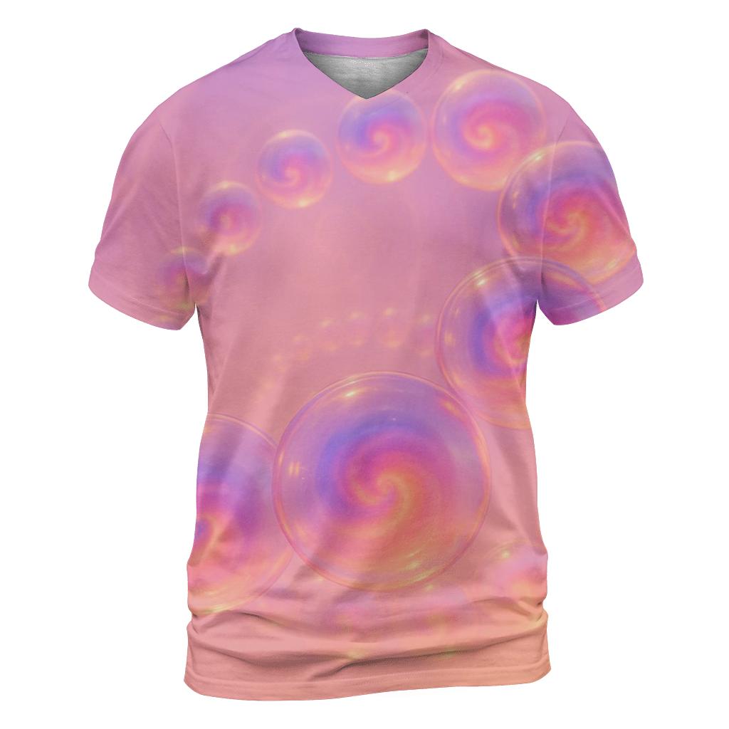 Bubble Nebula Carousel creative print fashion shirts
