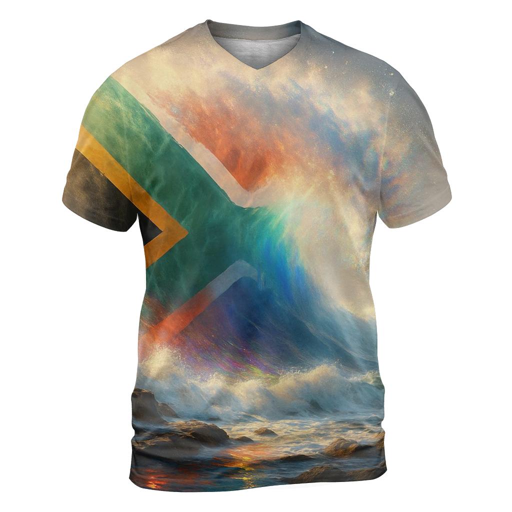 South Africa Ocean Prism Flag custom all-over print shirts