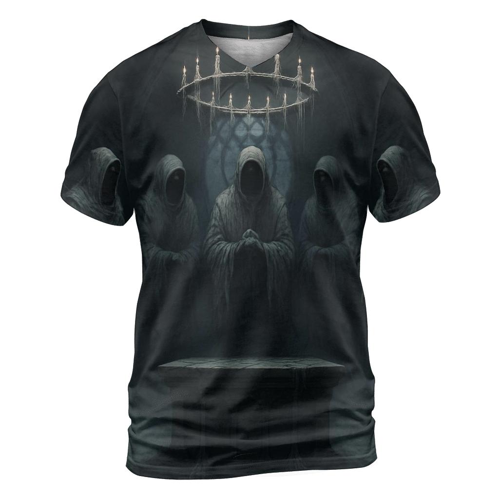 Moonlit Chapel Of The Silent Choir trendy printed shirt styles