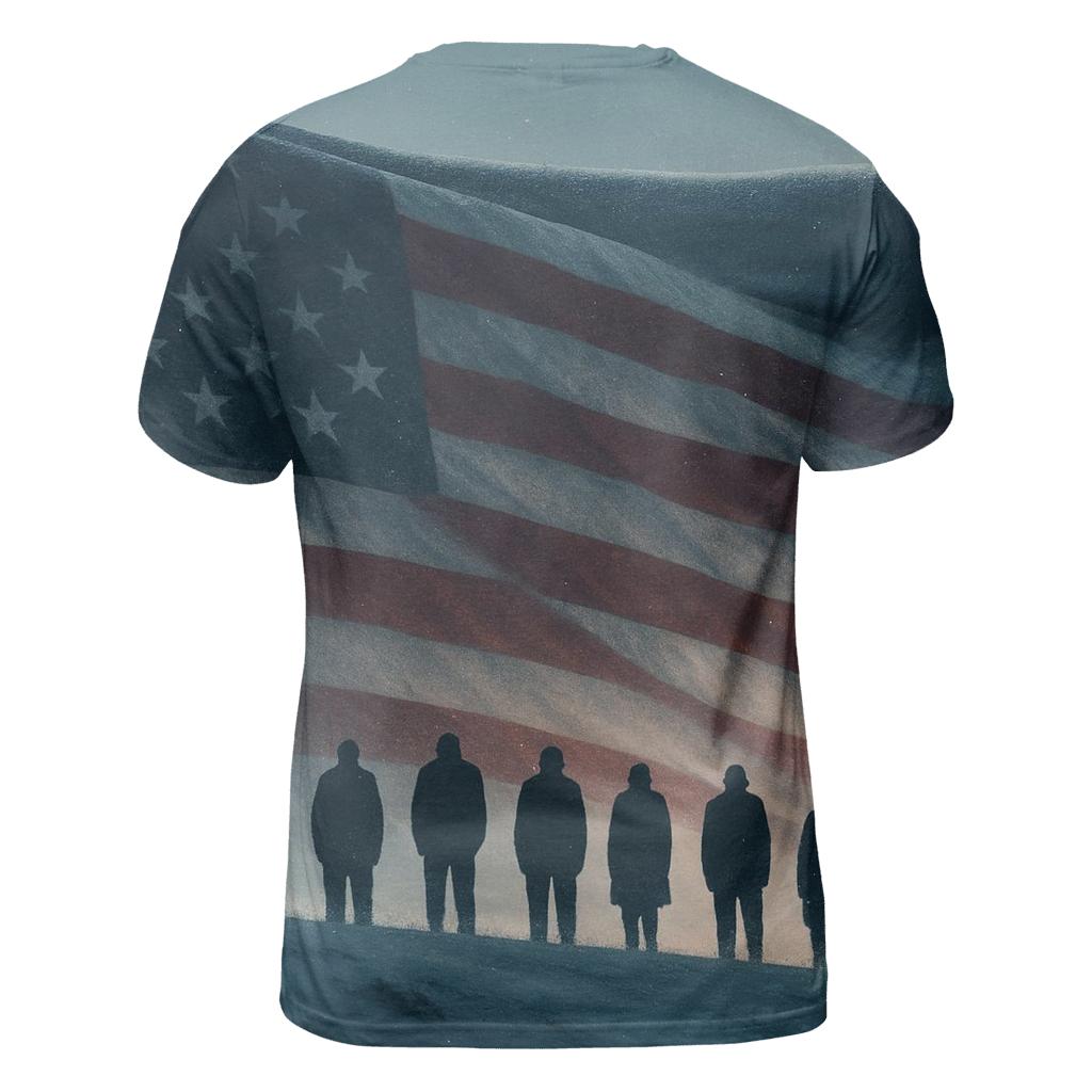 Snowbound Valor Silhouette unique graphic print tees