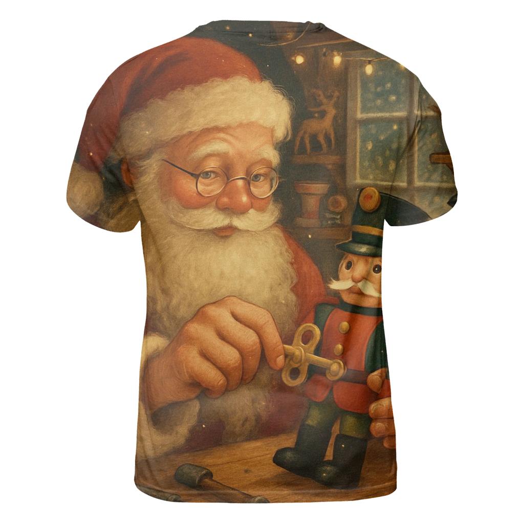 Storybook Workshop Wind Up Santa designer pattern shirts