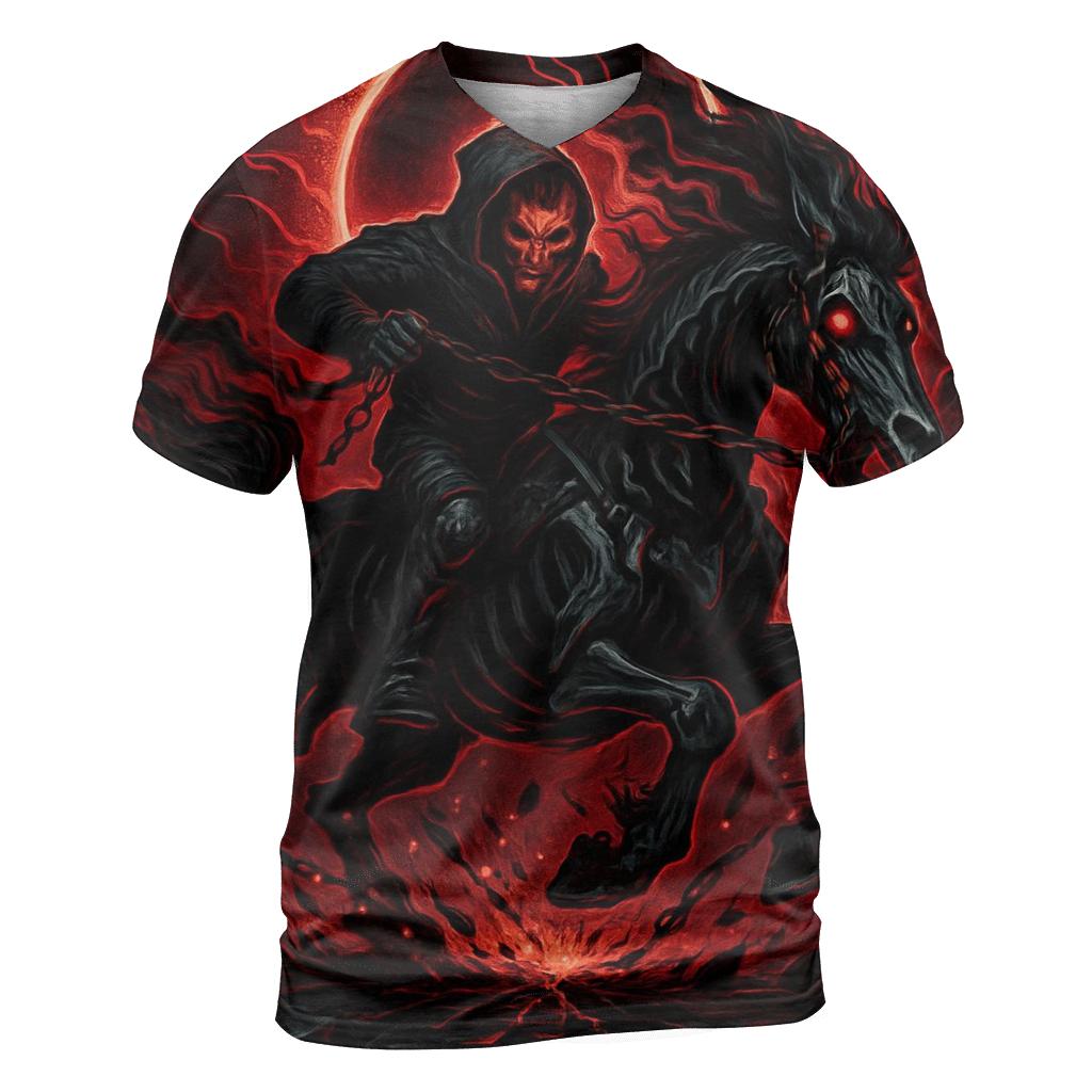 Spectral Rider Of The Iron Eclipse vibrant all-over design tees