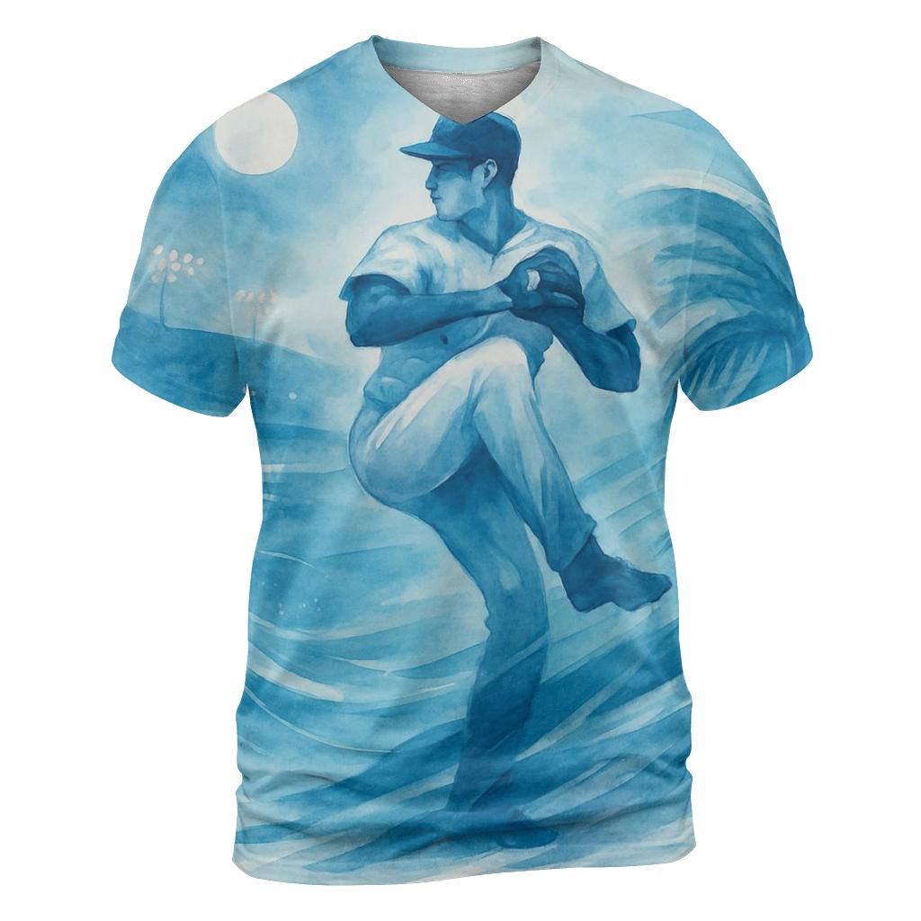 Coastal Windup Under Moonlit Palms custom all-over print shirts