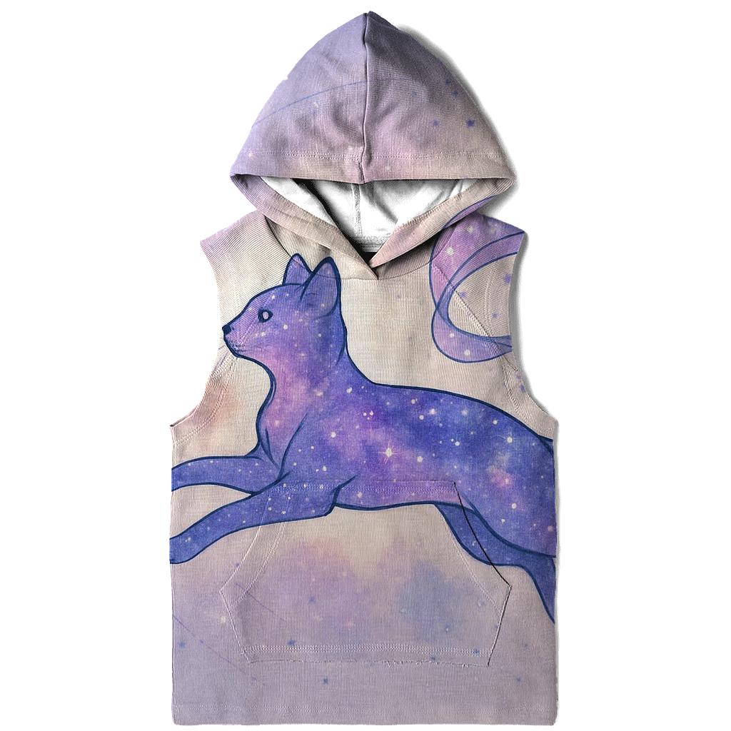 Celestial Kite Runner Cat zip-up hoodies