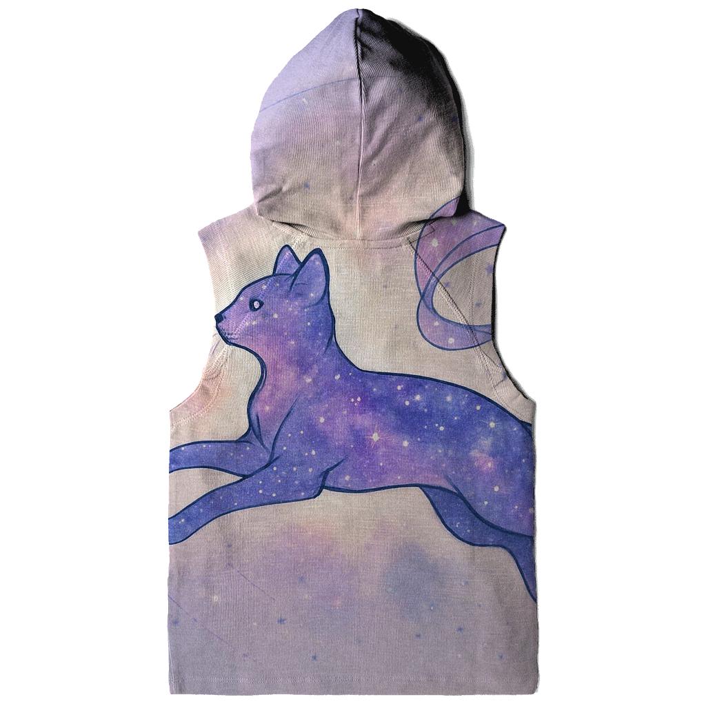 Celestial Kite Runner Cat zip-up hoodies