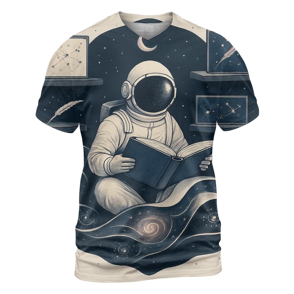 Library Of Folded Light vibrant all-over design tees