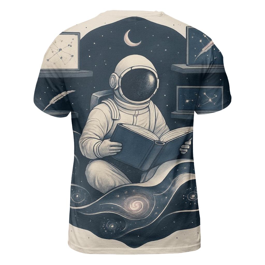 Library Of Folded Light vibrant all-over design tees
