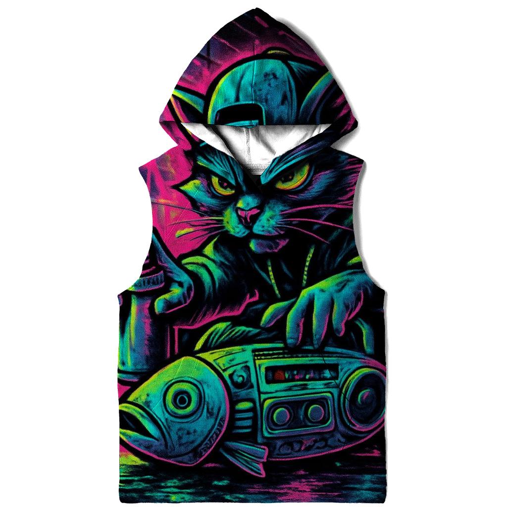 Subway Graffiti Beatbox Cat custom hoodies