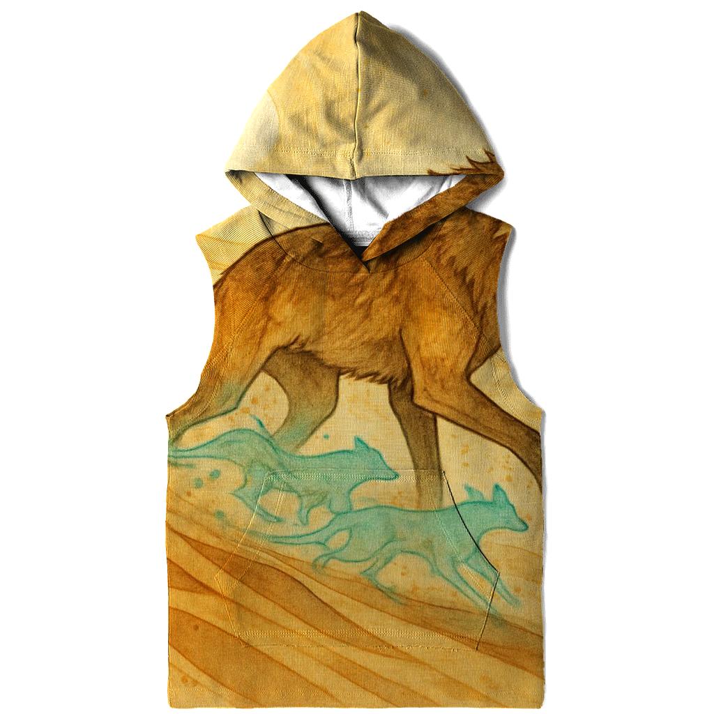 Saffron Dune Mirage Wolf designer hoodies