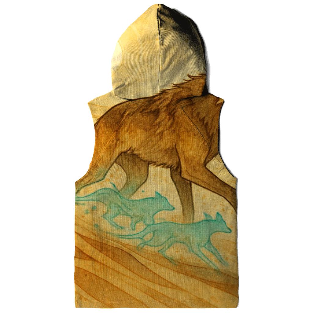 Saffron Dune Mirage Wolf designer hoodies