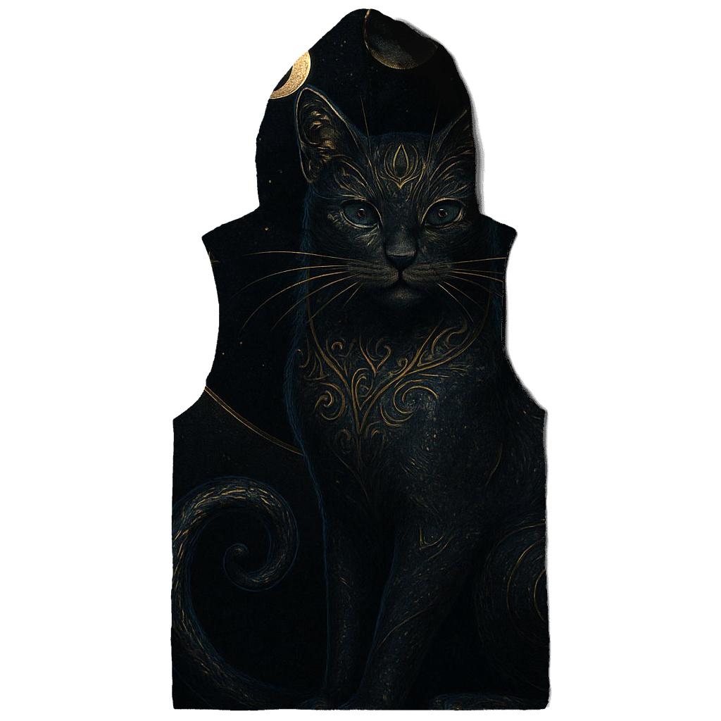 Gilded Eclipse Guardian Cat premium hoodies