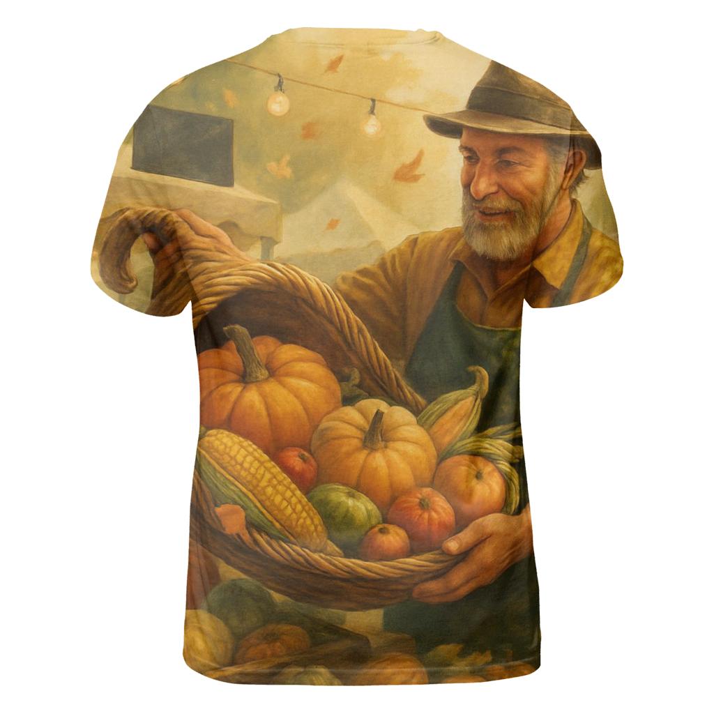 Cornucopia Market Morning trendy printed shirt styles
