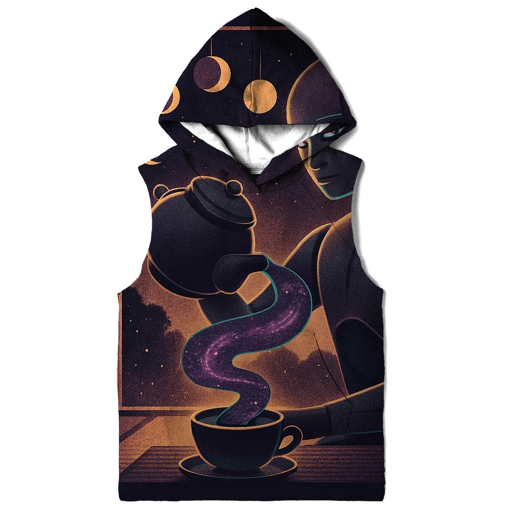 Black Hole Tea Ceremony printed hoodies