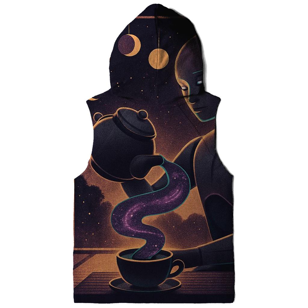Black Hole Tea Ceremony printed hoodies