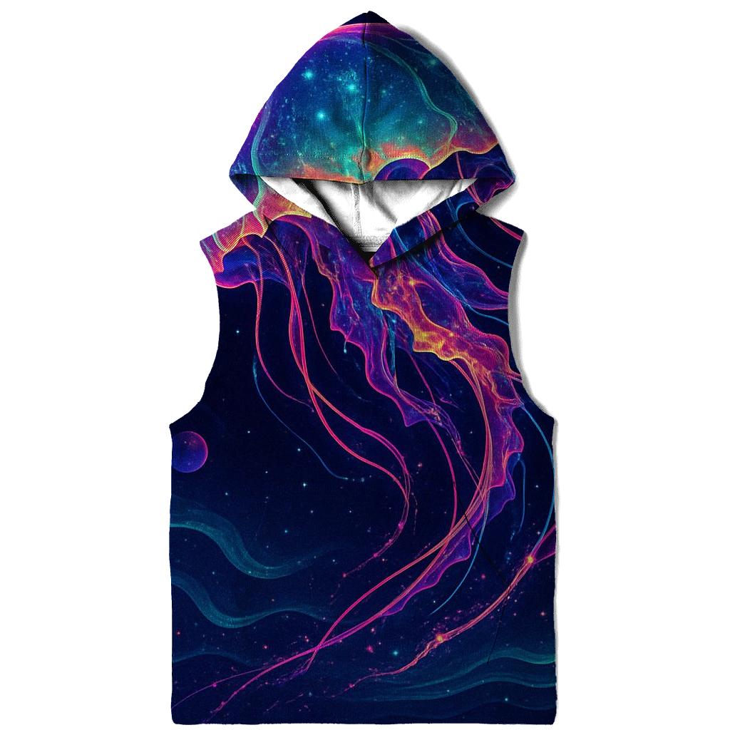 Neon Tide Of The Jelly Nebula custom hoodies