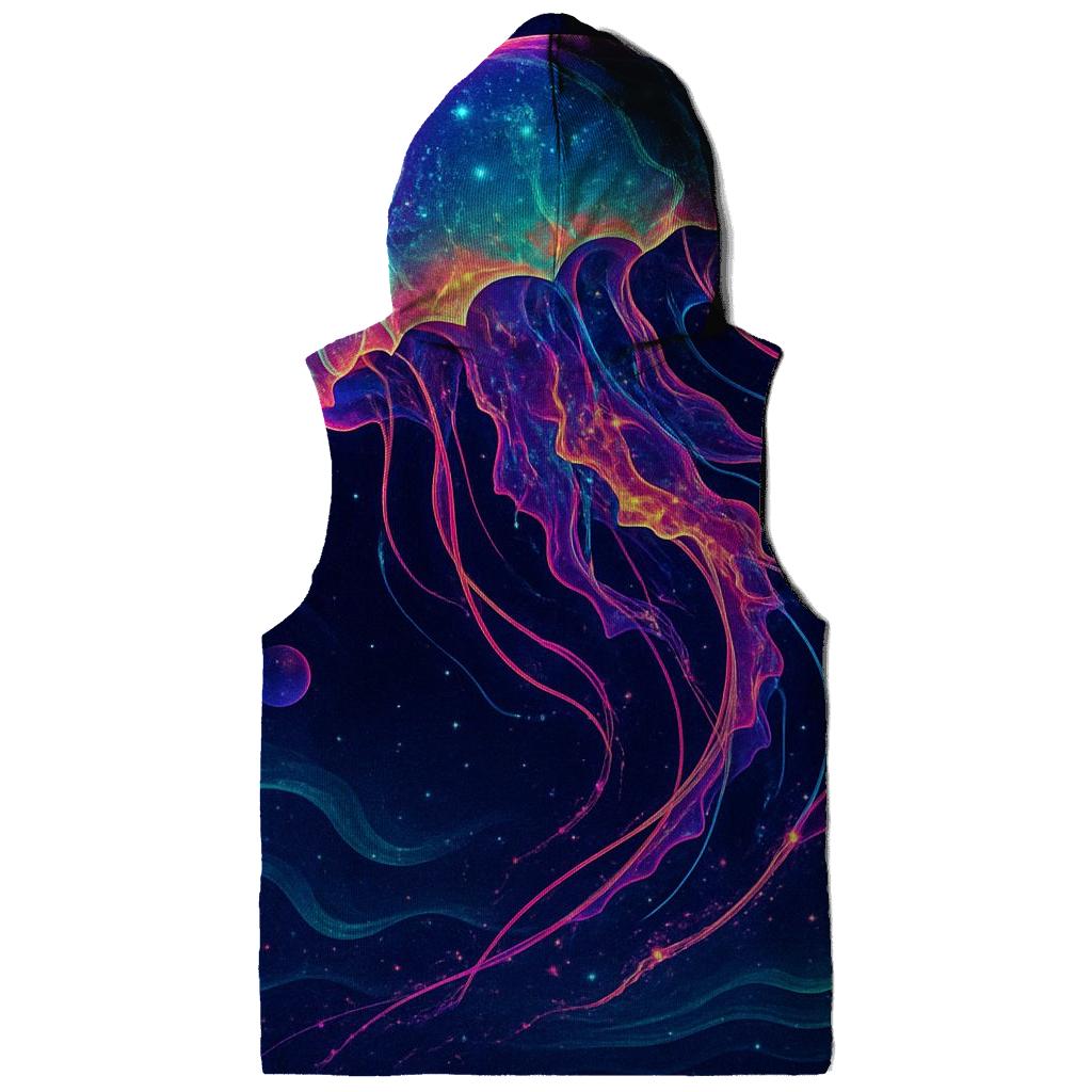 Neon Tide Of The Jelly Nebula custom hoodies