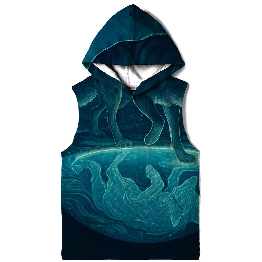 Tideglass Wolf And Moonpool designer hoodies