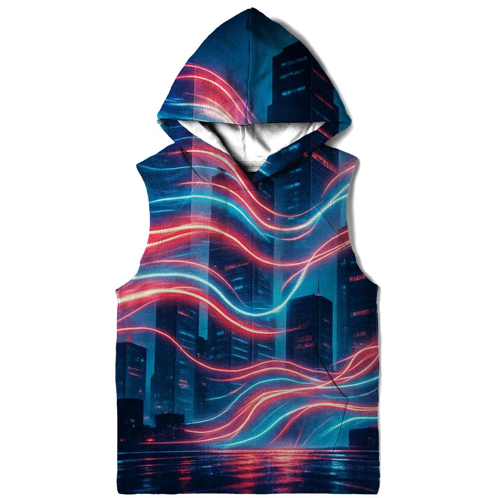 Neon Skyline Flag Drift hoodies fashion