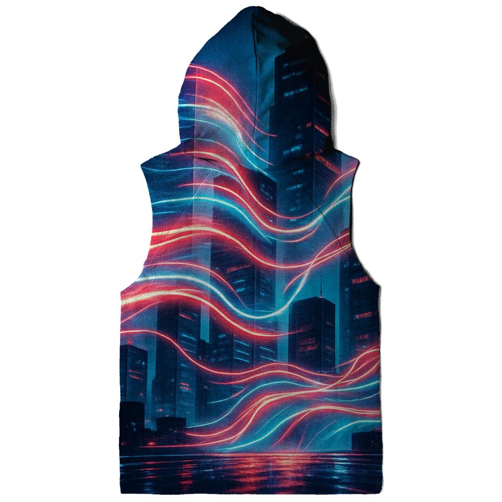 Neon Skyline Flag Drift hoodies fashion