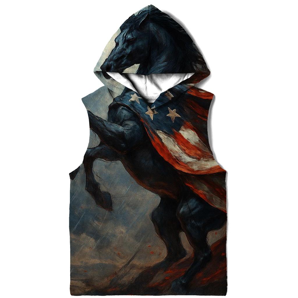 Storm Rider Flag Mustang zip-up hoodies