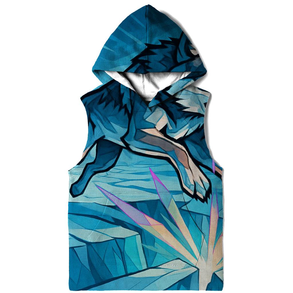 Prismatic Glacier Rift Wolf zip-up hoodies