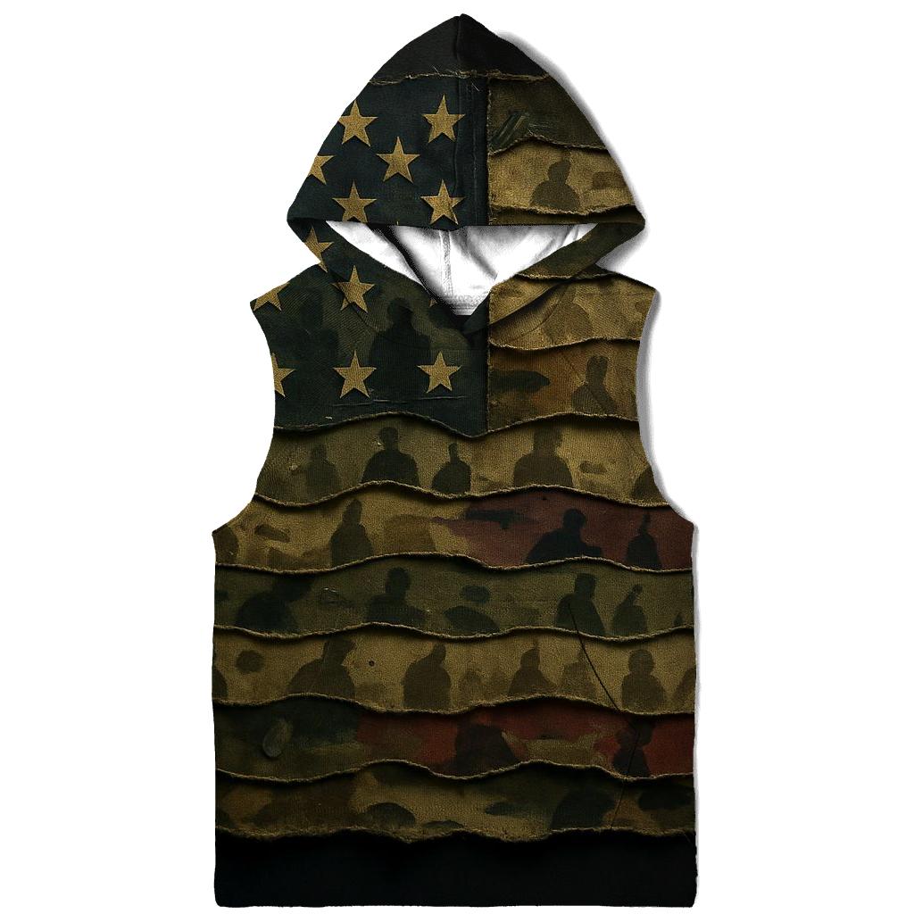 Camouflage Flag Mosaic Of Service designer hoodies