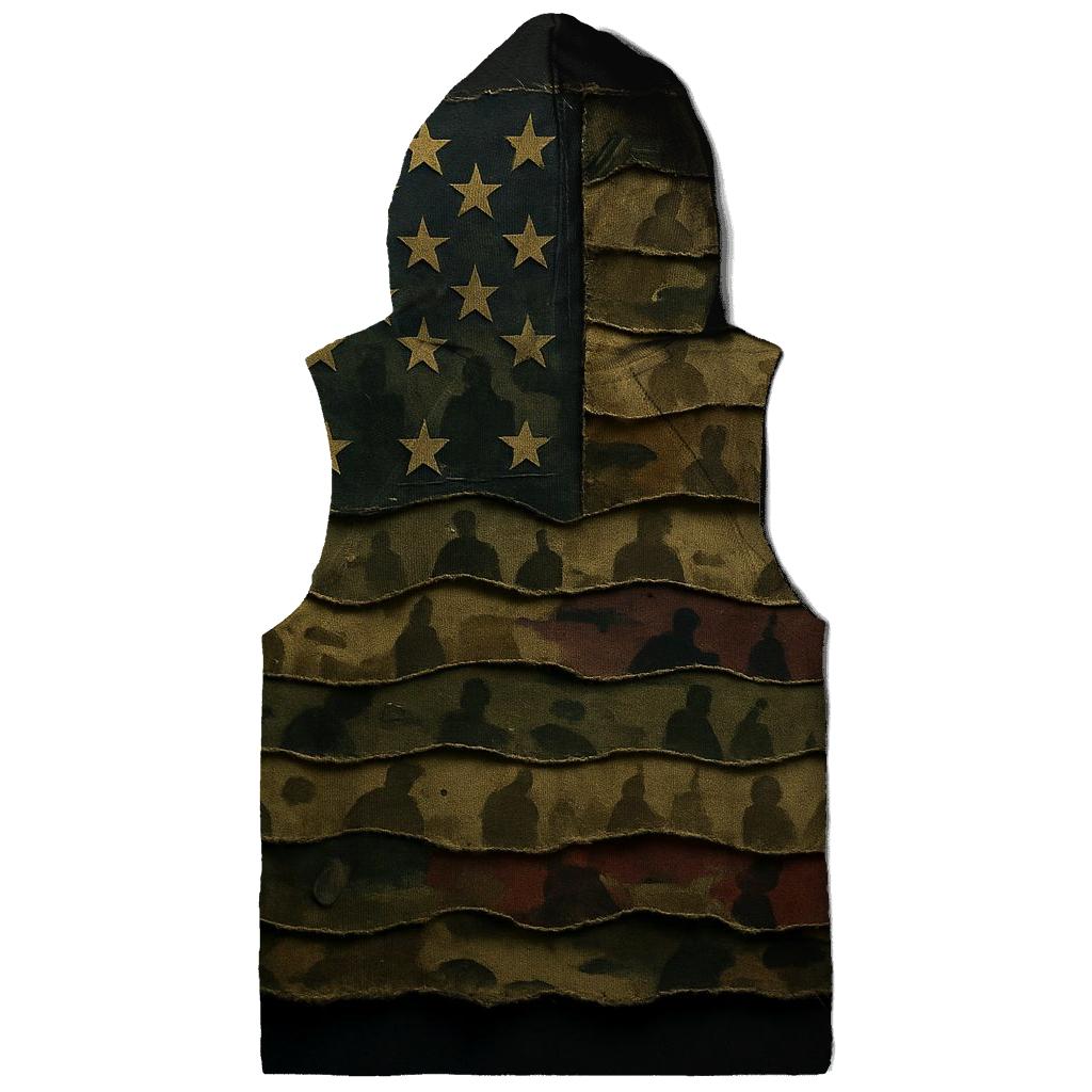 Camouflage Flag Mosaic Of Service designer hoodies