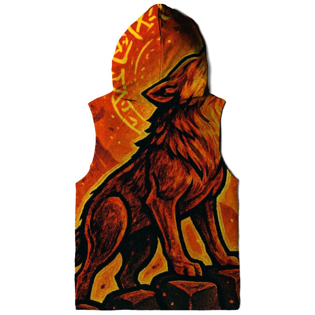 Volcanic Choir Wolf Of Ember Runes hoodies fashion