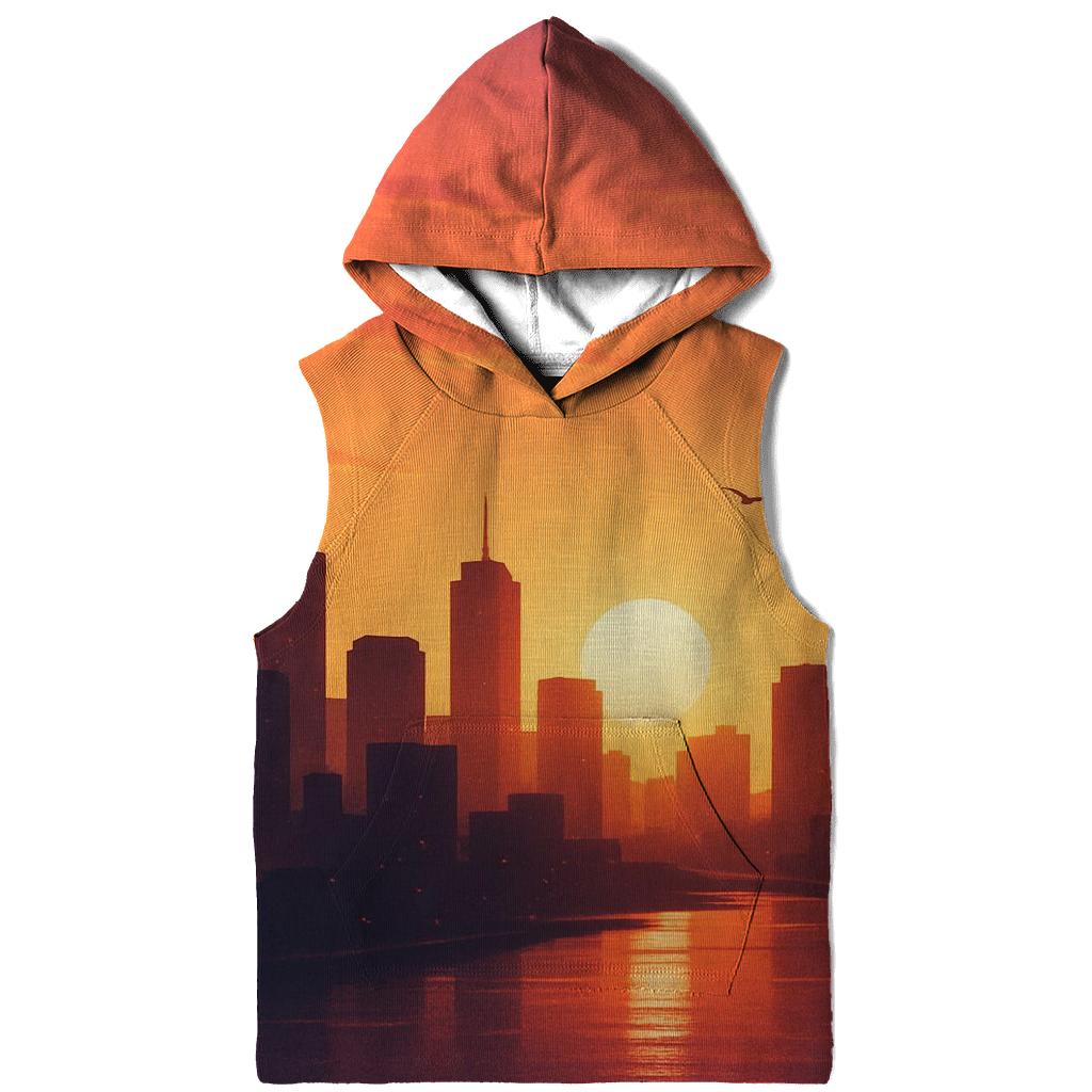 Golden Hour Skyline Drift graphic hoodies