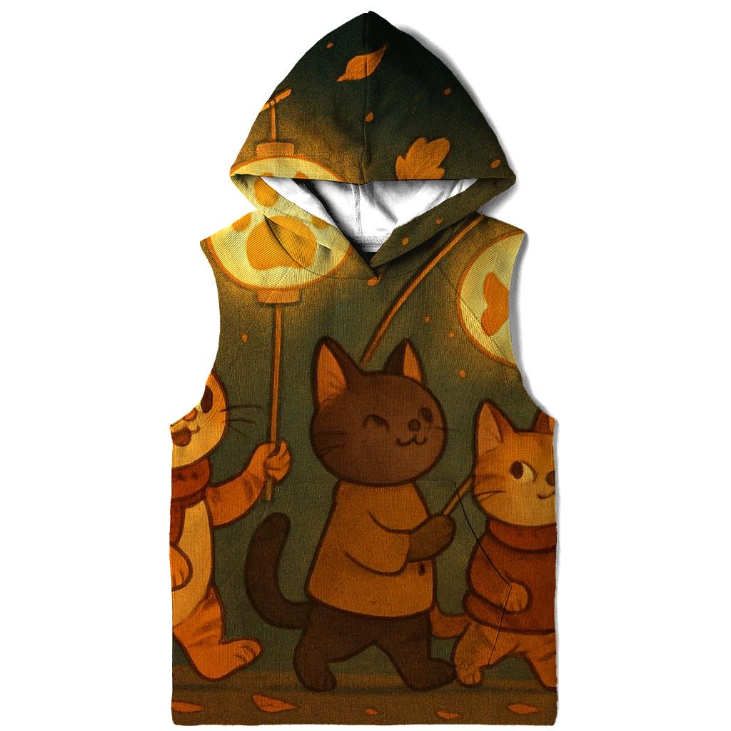 Autumn Lantern Parade Cats hoodie designs
