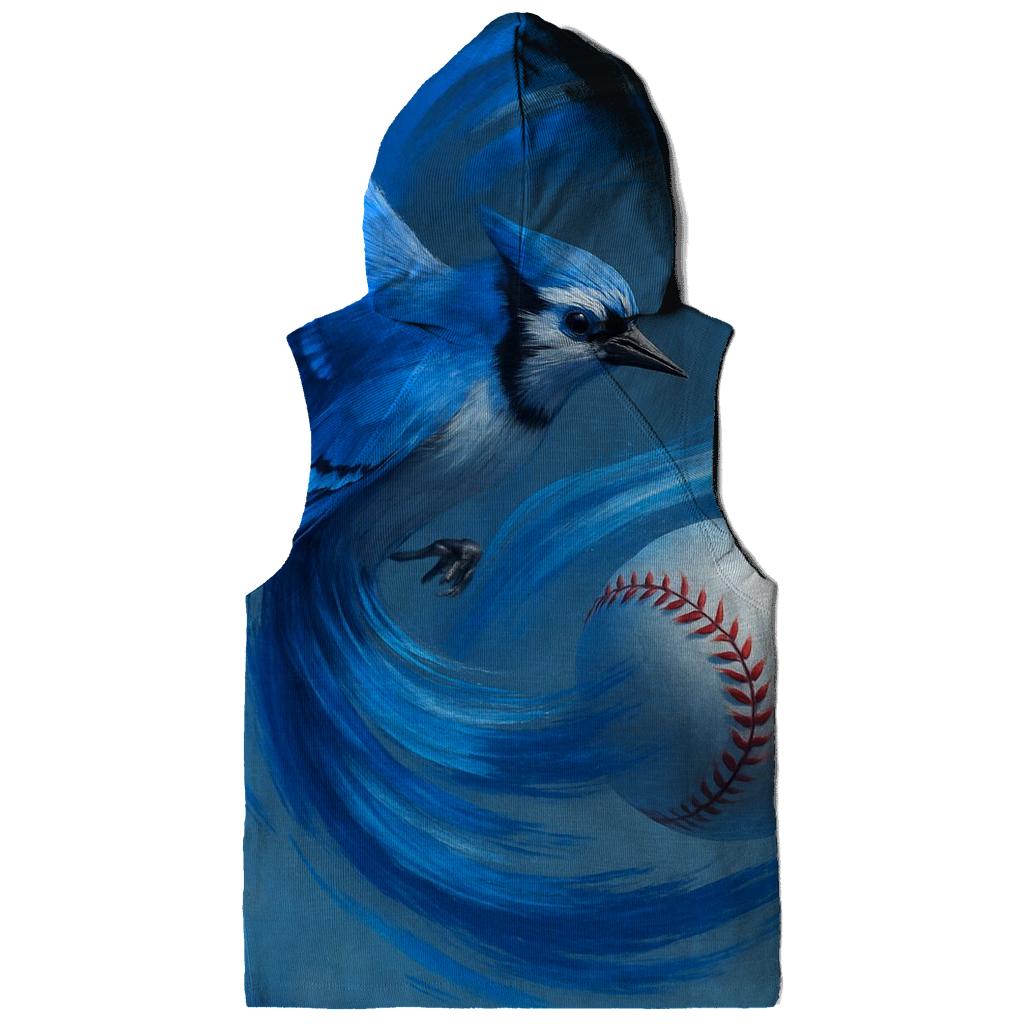 Feather Spiral Rally Blue Jays embroidered hoodies